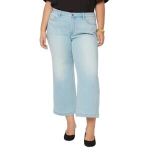 NYDJ Jeans Teresa Wide Leg Ankle light blue Naomi plus size 28W